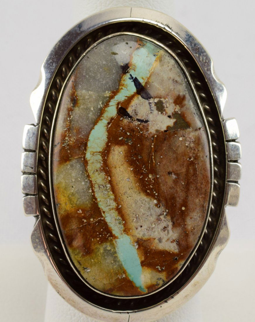 iAugustine Largo Sterling Ribbon Turquoise Ring (1 of 5)