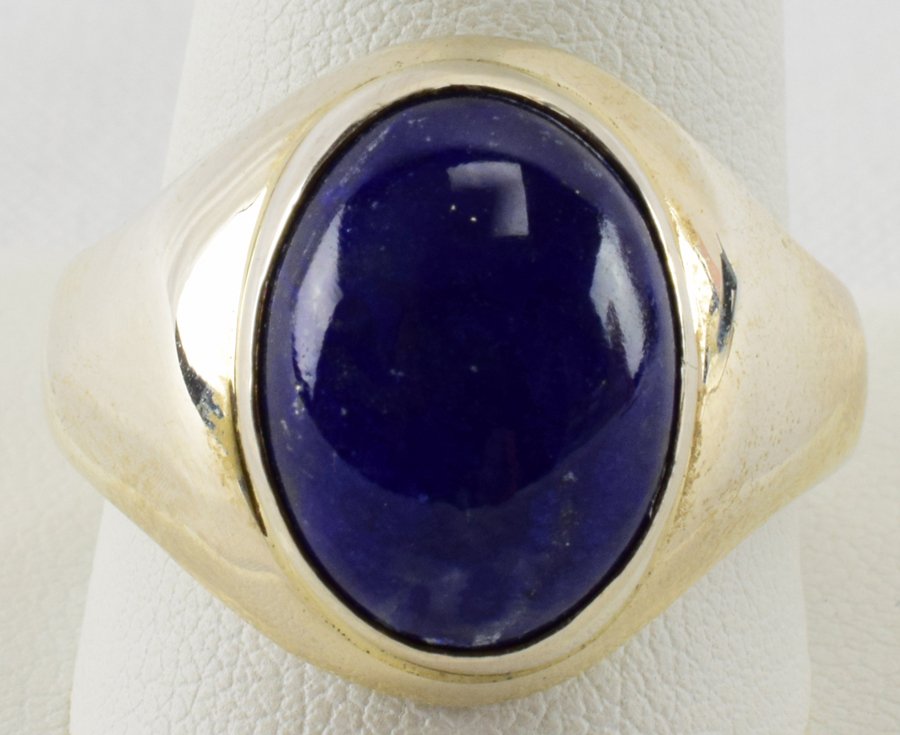Native American Sterling Men's Lapis Ring (1 of 3)