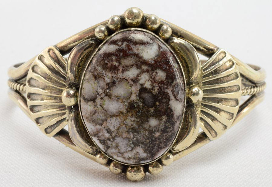 Mary Ann Spencer Wild Horse Turquoise Cuff Bracelet (1 of 4)