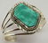 Navajo Sterling Sonoran Turquoise Stone Bracelet - 2