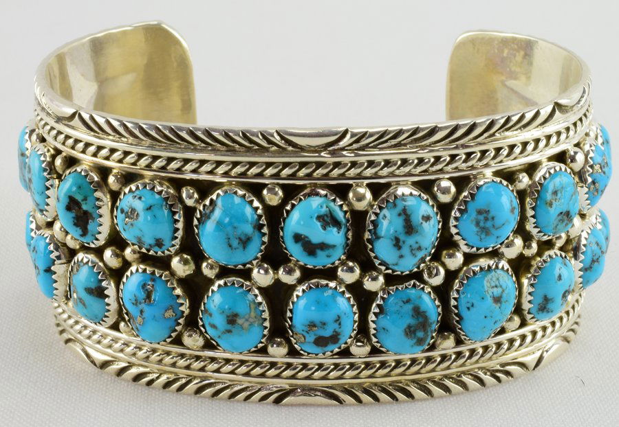 Sleeping Beauty Turquoise Masterpiece Lg. Cuff - 8 in. (1 of 5)