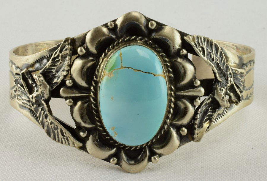 Geraldine James Blue Gem Turquoise Bracelet (1 of 4)