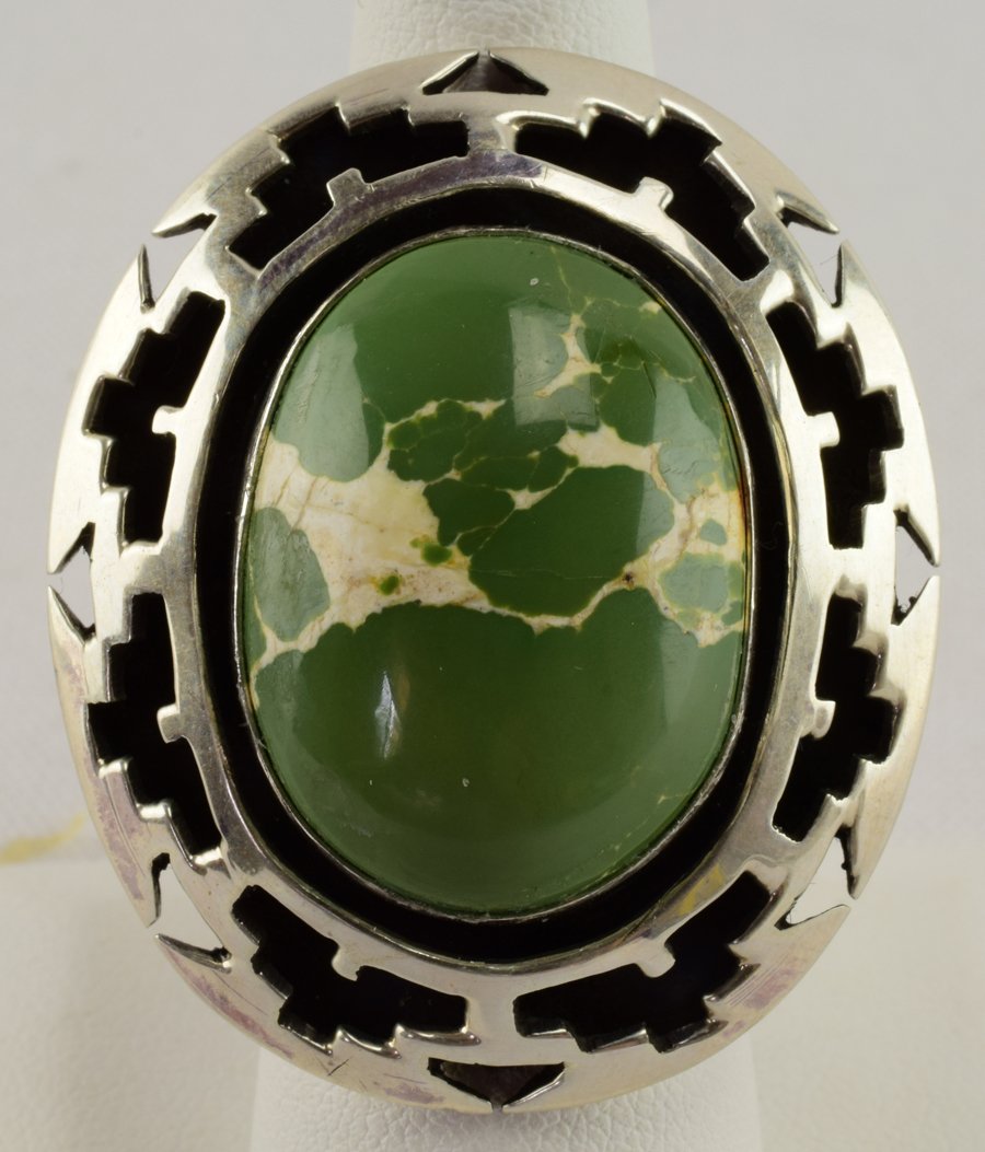 Joe Paul, Sterling Silver Damale Turquoise Ring (1 of 4)