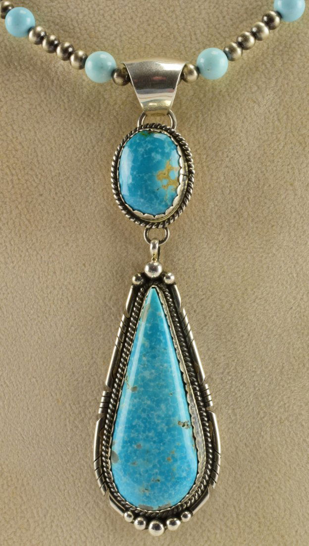 Elouise Kee Sterling Fox Turquoise Pendant (1 of 4)