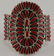 Navajo Sterling Block Coral Needlepoint Bracelet - 2