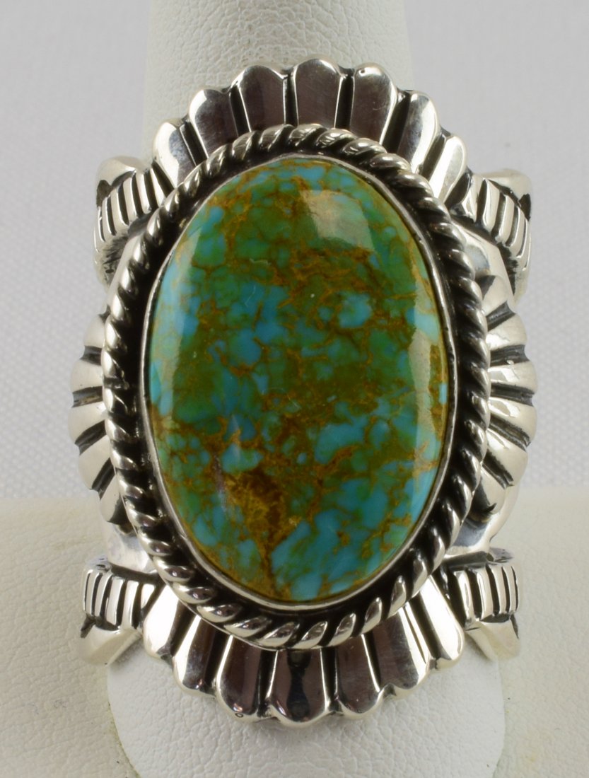 Lorenzo James Sterling Nevada Green Turquoise Ring (1 of 5)