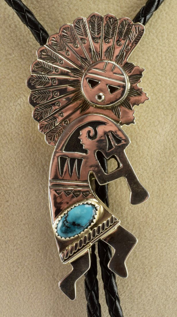 A. Mariano Sterling Kokopelli/Kachina Men's Bolo Tie (1 of 4)