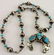 Navajo Apache Blue Turquoise Naja Necklace w/Bench Bead
