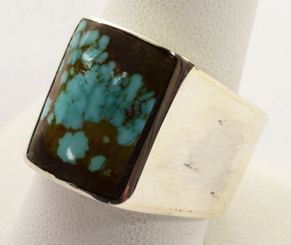 Navajo Sterling Silver Number 8 Turquoise Ring (1 of 4)