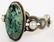 Navajo Sterling Indian Mtn. Turquoise & MOP Bracelet - 3
