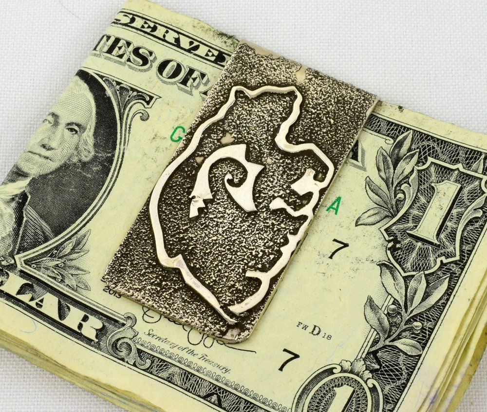 Ray B. Sterling Silver Men's Bear Money Clip (1 of 4)