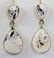 Navajo Sterling White Buffalo Turquoise Earrings