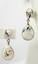 Navajo Sterling White Buffalo Turquoise Earrings - 2