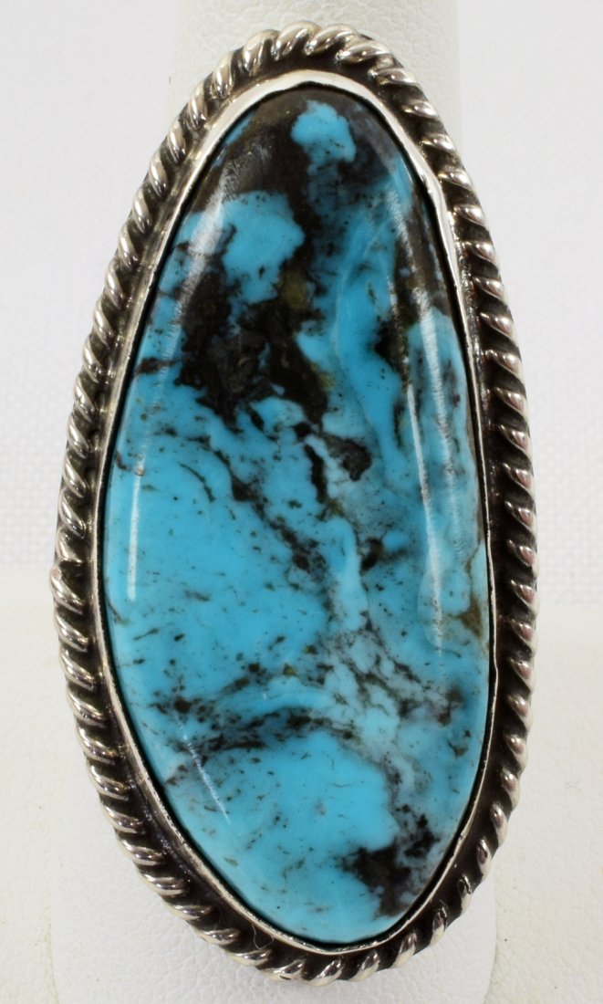 Native American Sterling China Mtn. Turquoise Ring (1 of 3)