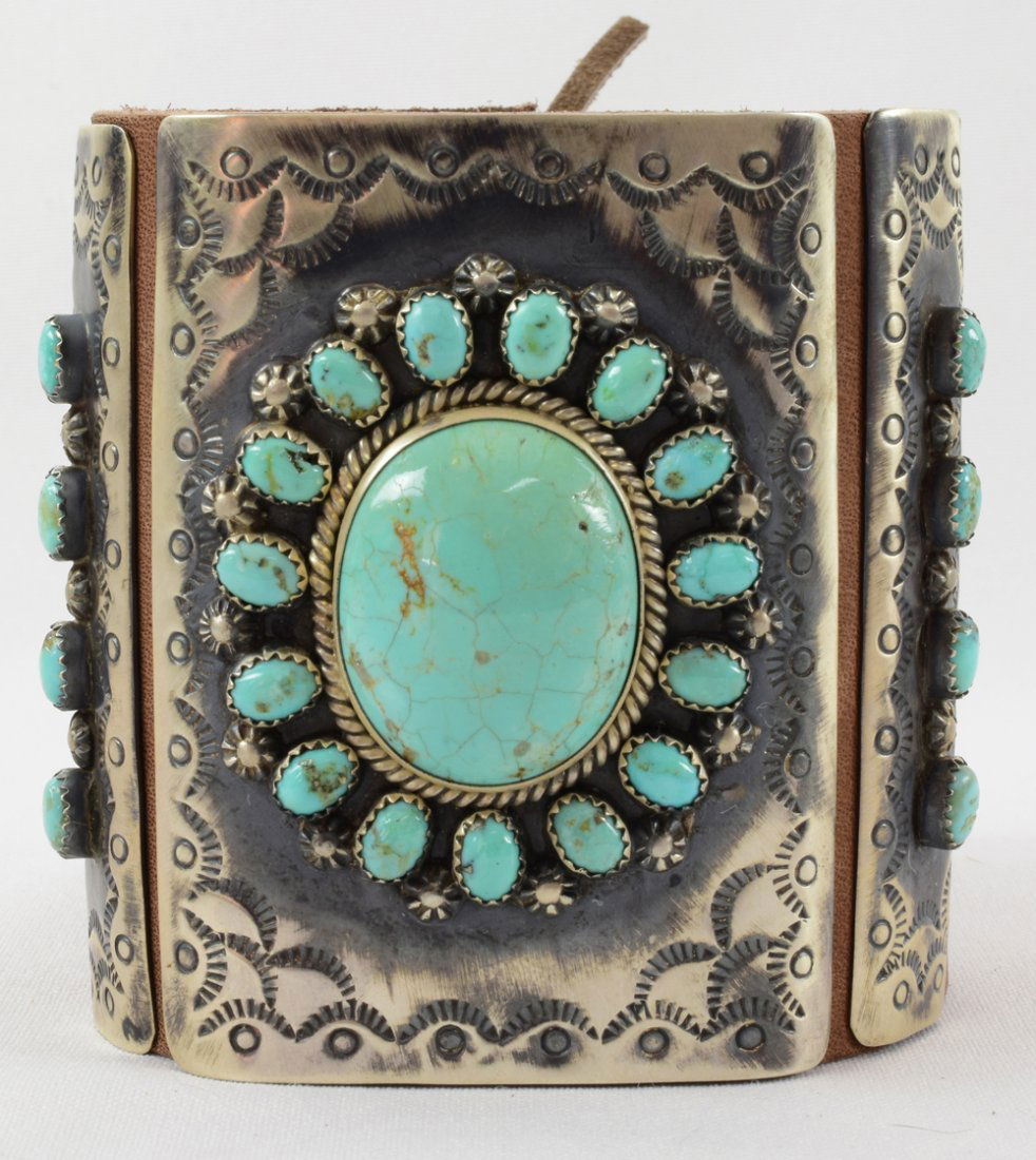 Navajo  Ketoh Dry Creek Turquoise Bow Guard (1 of 5)