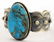 Navajo Sterling Kingman Turquoise Bracelet - 2