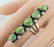 Native American Sterling Sonoran Gold Turquoise Ring