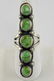 Native American Sterling Sonoran Gold Turquoise Ring - 2