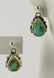 Navajo Sterling Sonoran Gold Turquoise Small Earrings - 2