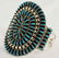 Navajo Sterling Block Turquoise Needlepoint Bracelet - 2