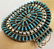 Navajo Sterling Block Turquoise Needlepoint Bracelet - 3