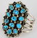 Navajo, Sterling Ithaca Peak Turquoise Bracelet - 2