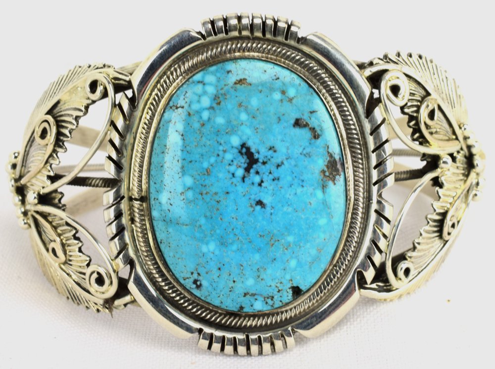 Native American Cripple Creek Turquoise Bracelet (1 of 5)