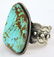 Huge Sterling No. 8 Turquoise Bracelet by Chimney Butte - 4