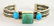 Native American Turquoise 3 Stone Bracelet
