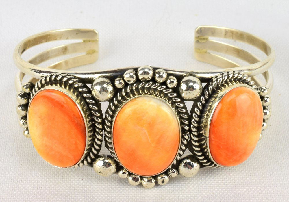 Mary Ann Spencer Sterling Spiny Oyster Bracelet (1 of 4)