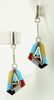 Zuni Sterling Silver Multi-Stone Inlay Earrings