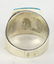 Native American Sterling Turquoise Inlay Men's Ring - 4