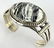 Lewis Silversmith Sterling White Buffalo Turquoise Cuff - 4