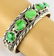 Native American Sterling Sonoran Gold Turquoise Cuff - 2