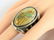 L. James Sterling Ribbon Turquoise Men's Ring - 2