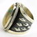 L. James Sterling Ribbon Turquoise Men's Ring - 4