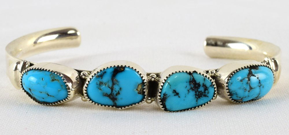 Sadie Jim Sterling Itacha Peak Turquoise Bracelet (1 of 4)