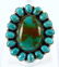 Geraldine James Sterling Royston Turquoise Ring