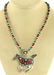 Navajo Sterling Coral Horse Pendant Necklace - 2