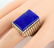 Navajo, Ray Jack Sterling Silver Men's Lapis Ring - 2