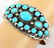 Tom Hasteen Sterling Castle Dome Turquoise Bracelet - 2