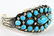 Tom Hasteen Sterling Castle Dome Turquoise Bracelet - 3