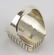 Ray Jack Sterling Wild Horse Turquoise Men's Ring - 4