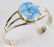 Navajo, Sterling Golden Hills Turquoise Bracelet - 3