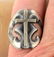 Native American Sterling Silver Men's Cross Ring