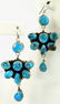 Ella Peters Sterling Morenci Turquoise Dangle Earrings - 2