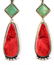 Navajo, B. Joe Turquoise & Spiny Oyster Earrings