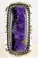 Native American Sterling Lg. Charoite Ring