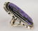 Native American Sterling Lg. Charoite Ring - 2