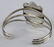 Navajo Sterling White Buffalo Turquoise Bracelet - 4
